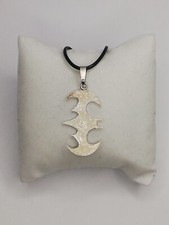 .925 Solid Silver Batman Gothic Super Hero Oxidized Biker Pendant New