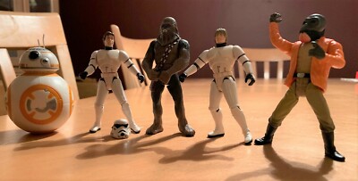 Konvolut 5 Star Wars Figuren, Walross Man Ponda Baba 1997 Cantina Showdown