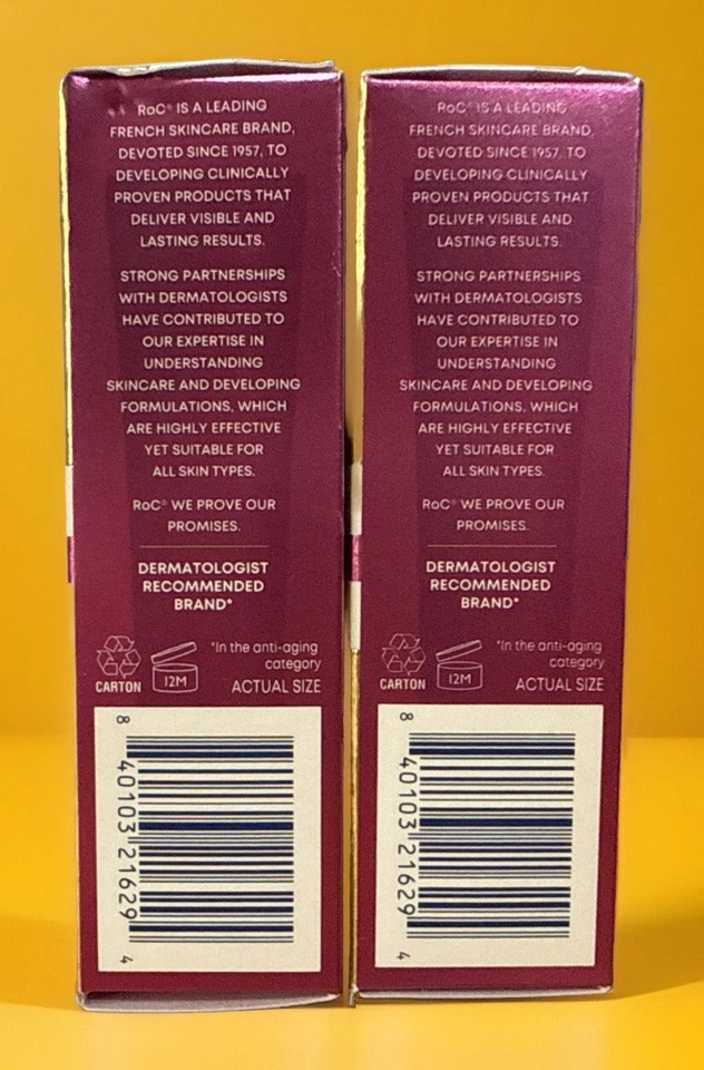 2 Pack ROC Retinol Correxion Line Smoothing Anti-Aging 0.5 Fl Oz Eye Cream Lot - Image 3 of 4