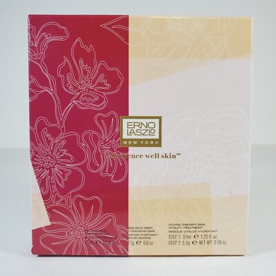 Erno Laszlo Mask Cleanse & Glow Limited Edition Travel Set Oil Sea Mud Bar Peel