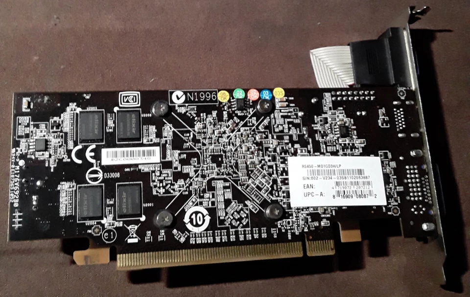 MSI ATI RADEON R5450-MD1GD3H/LP 1GB DDR3 VGA/HDMI/DVI PCI VIDEO CARD - Image 2 of 3