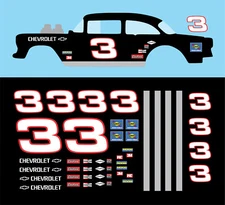 Universal Water Slide Decals For Hot Wheels '55 Chevy Gasser #3 RACING SPEED 045