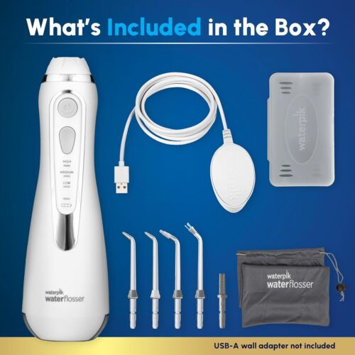 Waterpik Cordless Advanced 2.0 Water Flosser For Teeth, Gums White WP-58, - Picture 4 of 5