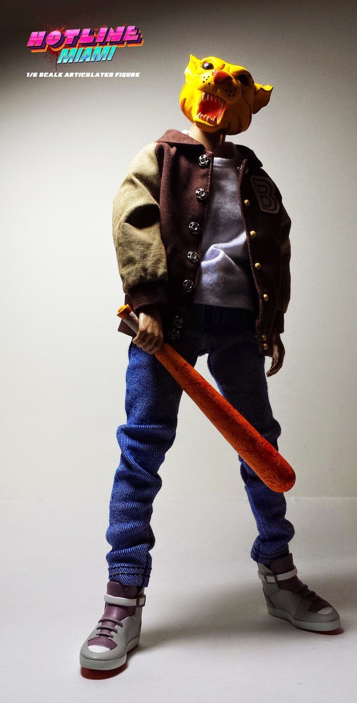 Kickstarter 1/6 Hotline Miami Jacket Action Figure Limited Run Biker RARE!
