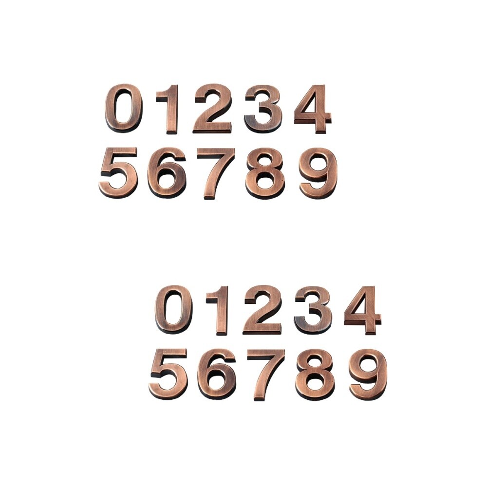 10pcs Number Signs Stereoscopic 5cm Practical Doorplate Figure Gate 