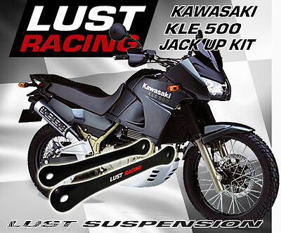 KAWASAKI KLE500 Jack up Kit 2000-2007 enlaces choque vinculación Perro Huesos lujuria Racing