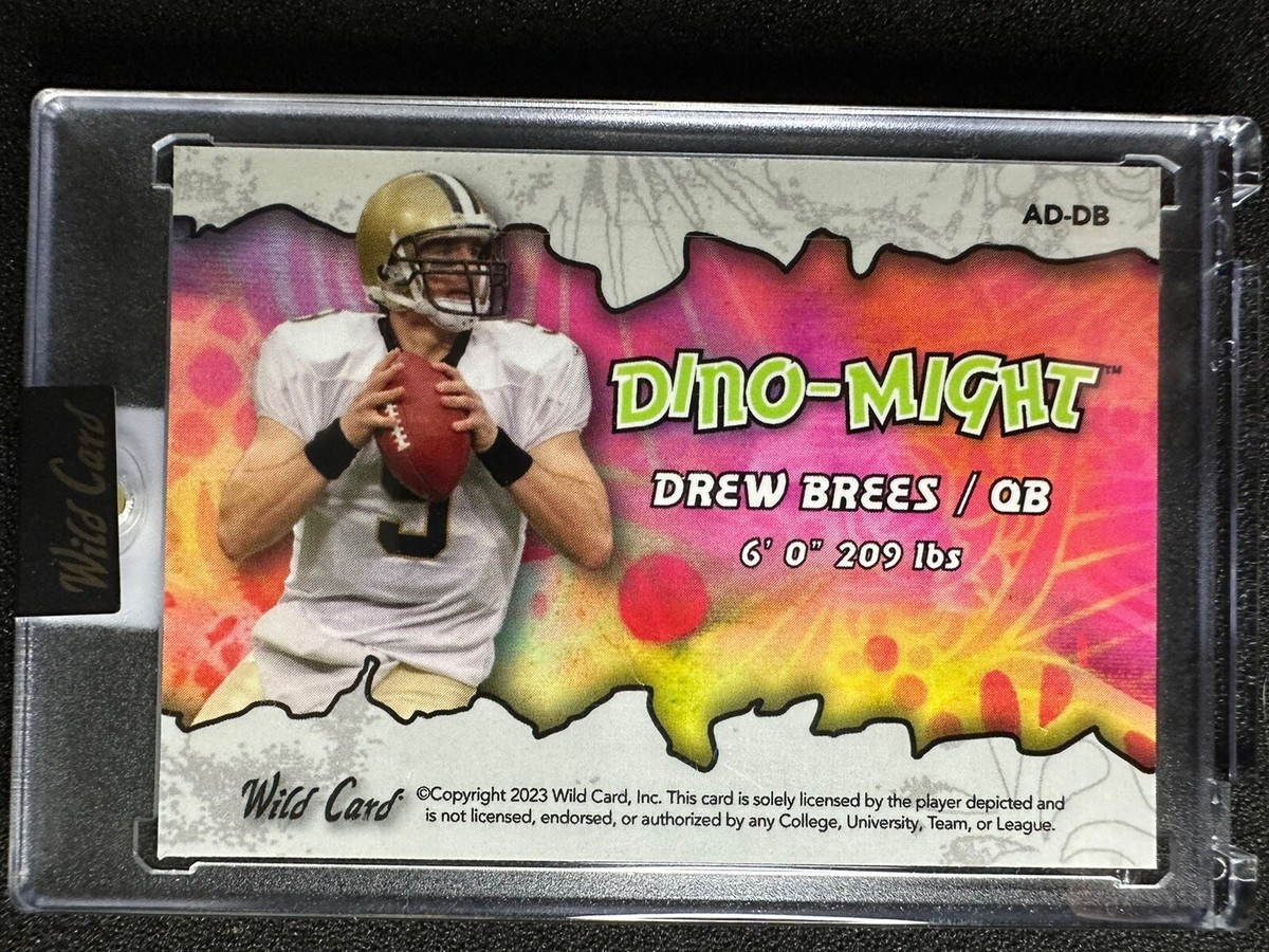 2023 Wild Card Alumination Dino-Might Drew Brees 10/15 🔥 SAINTS