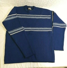 Vintage Nordic Richard Staf ~ Austria Tyrol 100% New Wool Knitted Ski Sweater 