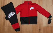 Air Jordan Toddler Boy 2 Piece Jogging Set ~ Red, Black, Gray & White ~ Jumpman