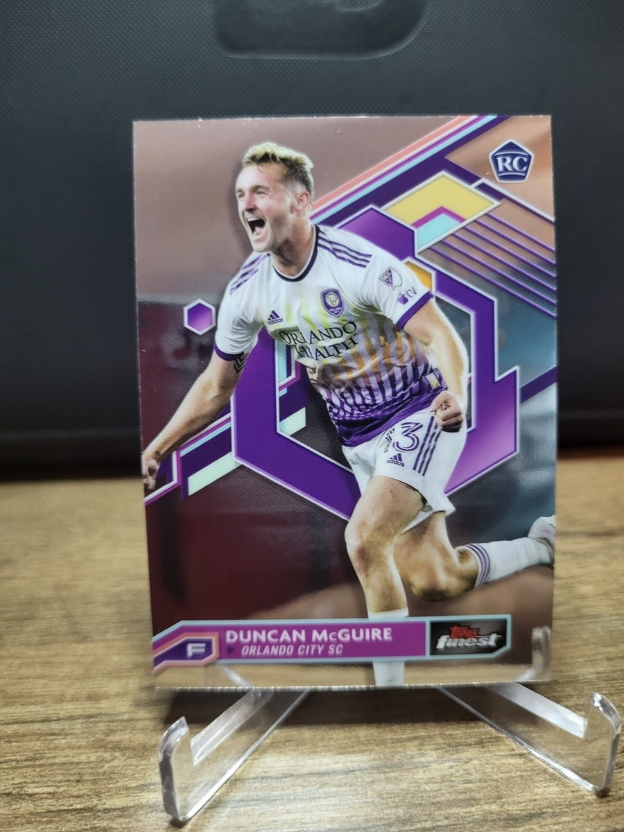 2023 TOPPS FINEST DUNCAN McGUIRE RC MLS ORLANDO CITY SC #16