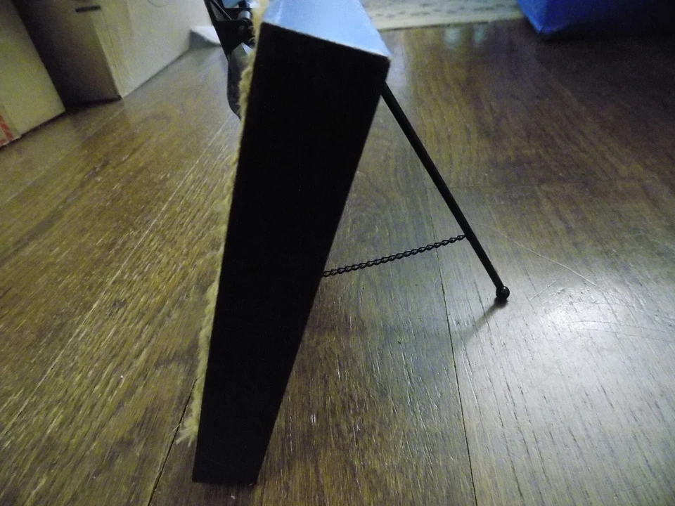 Rustic Easel Clip Board Rustic Wood Burlap Note Photo Board Decorative 8"x10" - Image 3 of 4