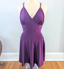 Roma Purple Backless Mini Dress