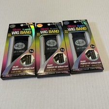 Qfitt Silicone Elastic Wig Band Lot Of 3 Black 5056 Non Slip 1 Yard Each New