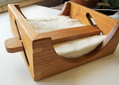 Handcrafted 100% Hardwood Napkin Holder Cherry wMaple Trim or