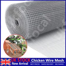 WELDED WIRE MESH 1"X1" GALVANISED FENCE AVIARY RABBIT HUTCH CHICKEN RUN COOP PET 16.14 per metre