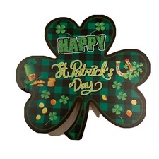 St Patrick's Day Shamrock Wall / Door Hanging Sign Irish Home Decor