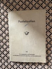 DEUTSCHE BUNDESPOST 1961 - Original Handbuch POSTLEITZAHLEN - Postministerium