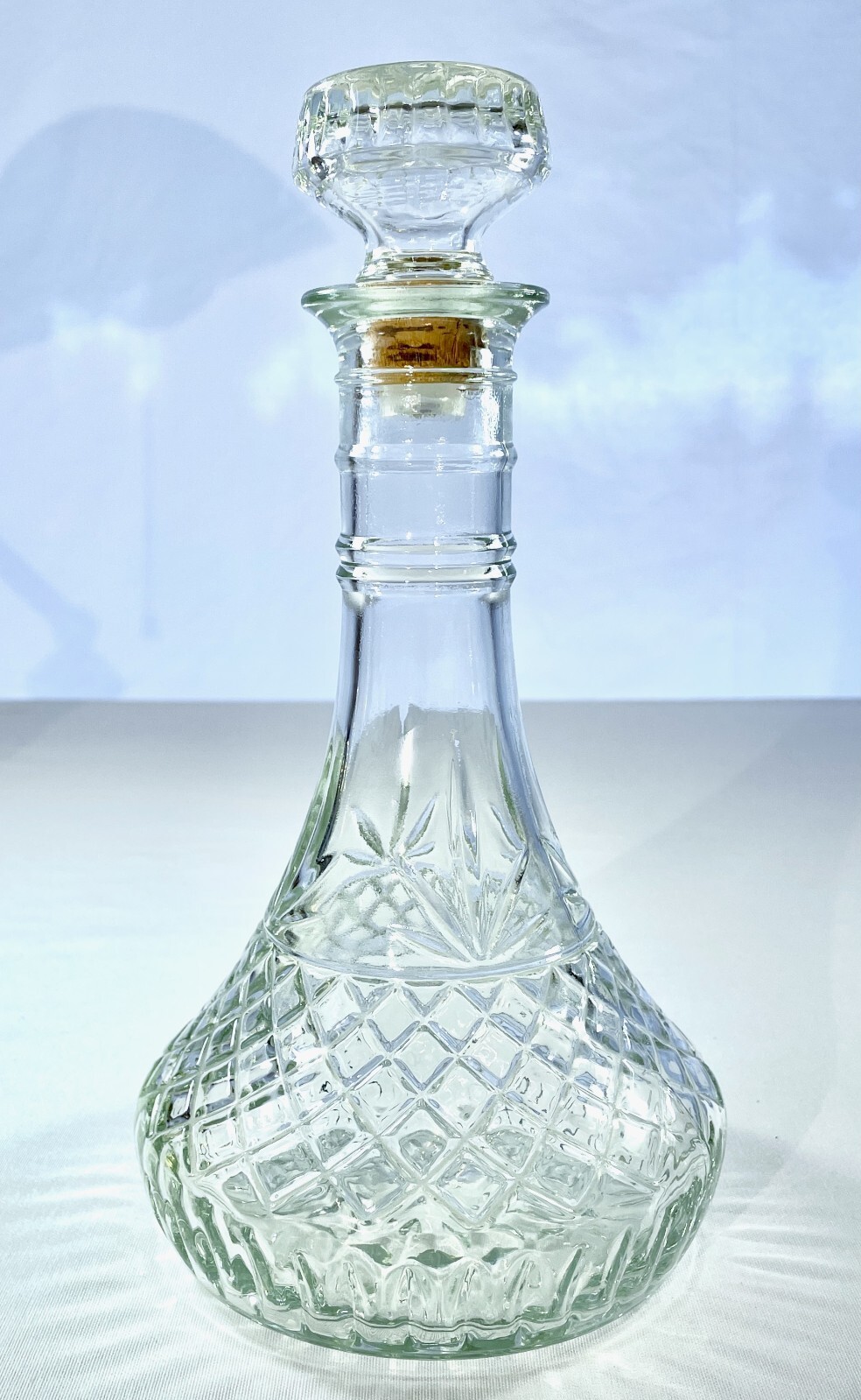 Vintage 1980 Mogan David Wine Co. Limited Ed. Collection Clear Decanter, EXC!