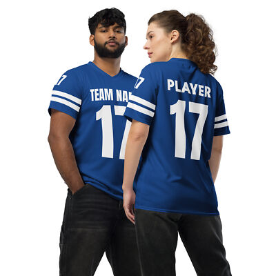 Custom Sports Team Jersey with Player Name and Number