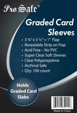 1000+200=1200 PRO SAFE Resealable Graded Card Slab Sleeves bags PSA - FREE SHIP