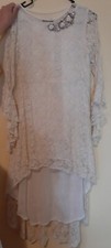 Pre Loved Limelight Gold White Size L Large Net Shalwar Kameez Dress And Bottoms