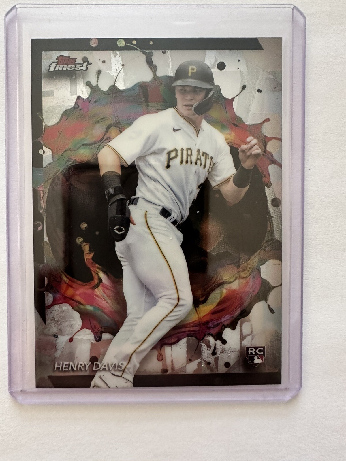 2024 TOPPS FINEST HENRY DAVIS OIL SPILL RARE #289