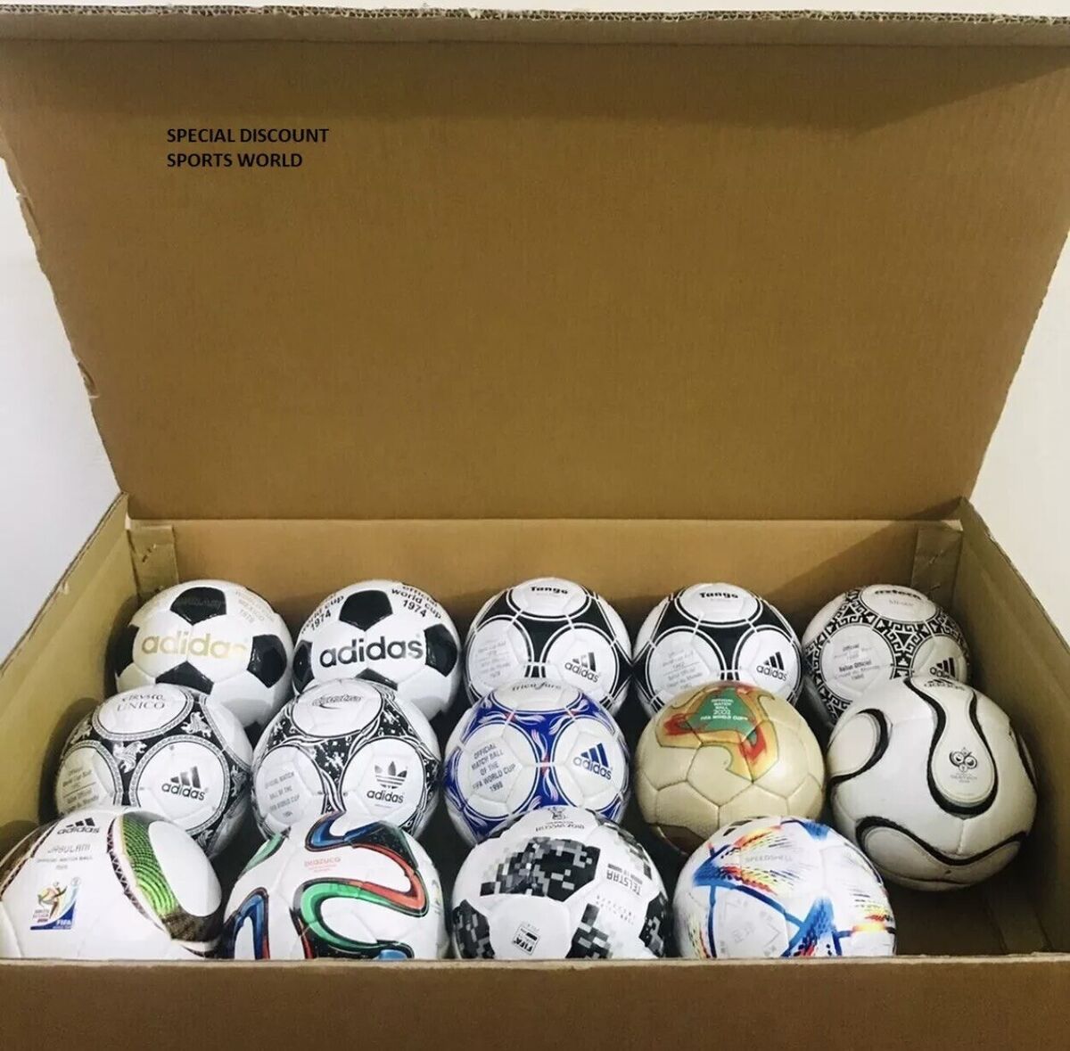 Adidas FIFA 2022 World Cup Historical 14 pc Mini Soccer Ball Adidas FIFA 2022 World Cup Historical 14 pc Mini Soccer Ball