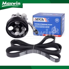 Power Steering Pump w/Pulley Serpentine Belt Fit 2012-2017 Jeep Wrangler 3.6L