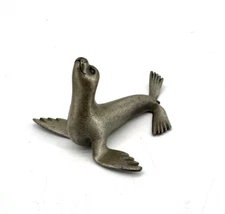 Hudson Handcrafted Miniature SEAL SEA LION Pewter Figurine #613 USA