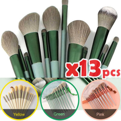13pcs Makeup BRUSHES Kit Set Powder Foundation Eyeshadow Eyeliner Lip Brush NEW