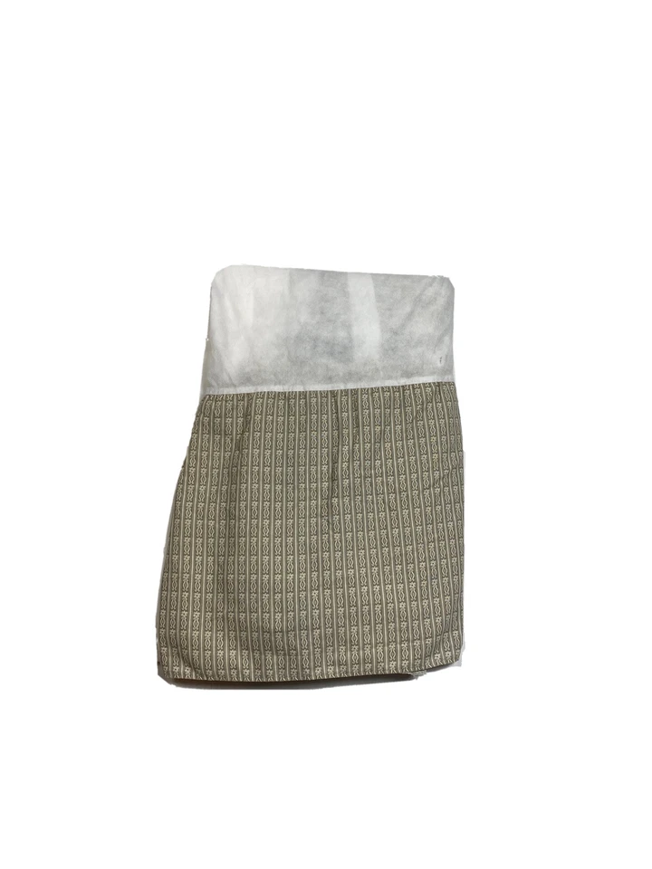 Falda Cama King Corte de Versalles Vintage 14.5" Tostado Taupe Marrón Estampado Cañón Foto 3 de 4