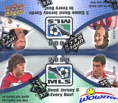 2008 Upper Deck MLS Soccer MASSIVE 36 Pack Factory Sealed Box-360 Cards+2 MEM