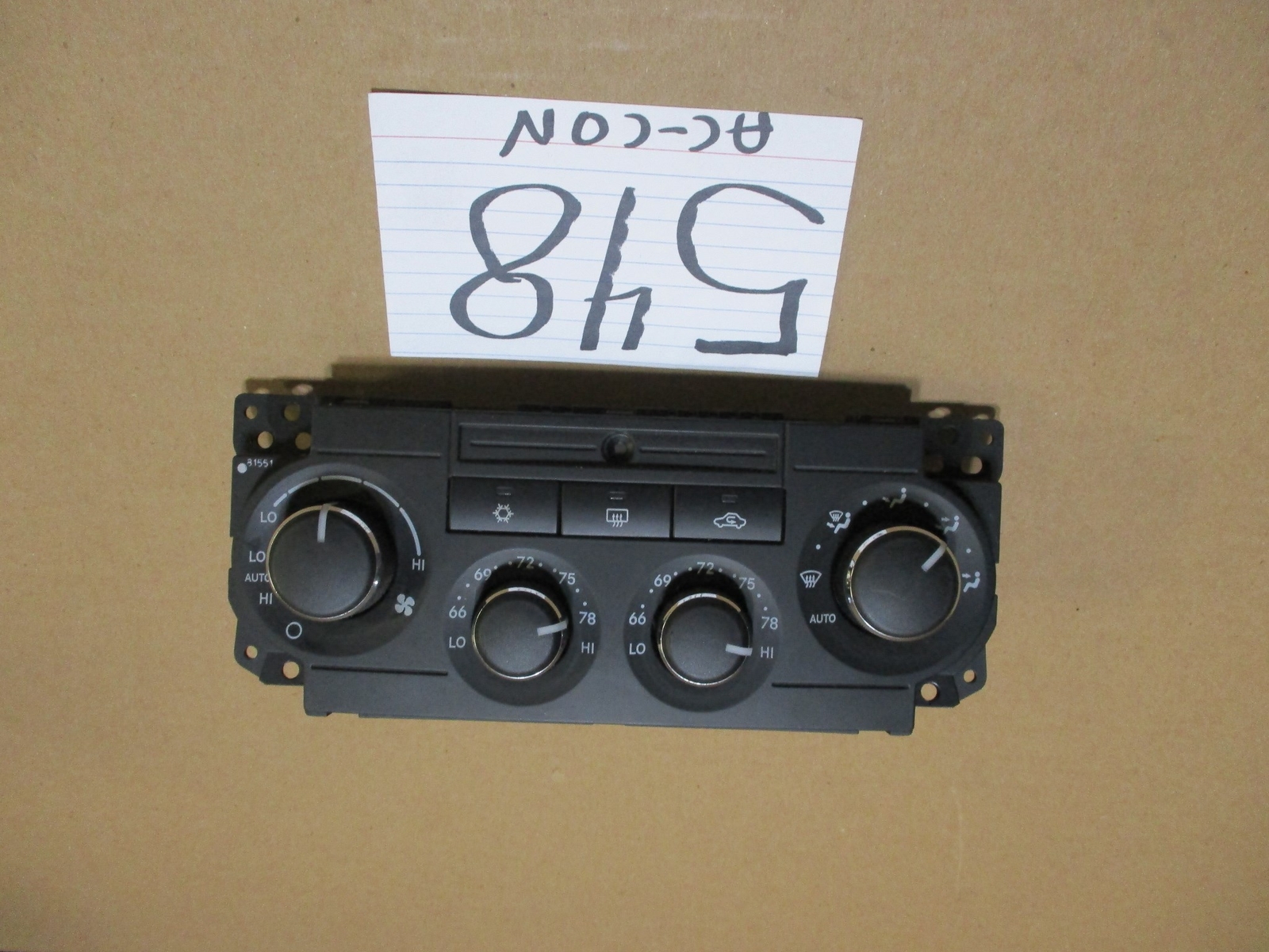 08 09 10 Chrysler 200 AC and Heater Control Used Stock #548-AC
