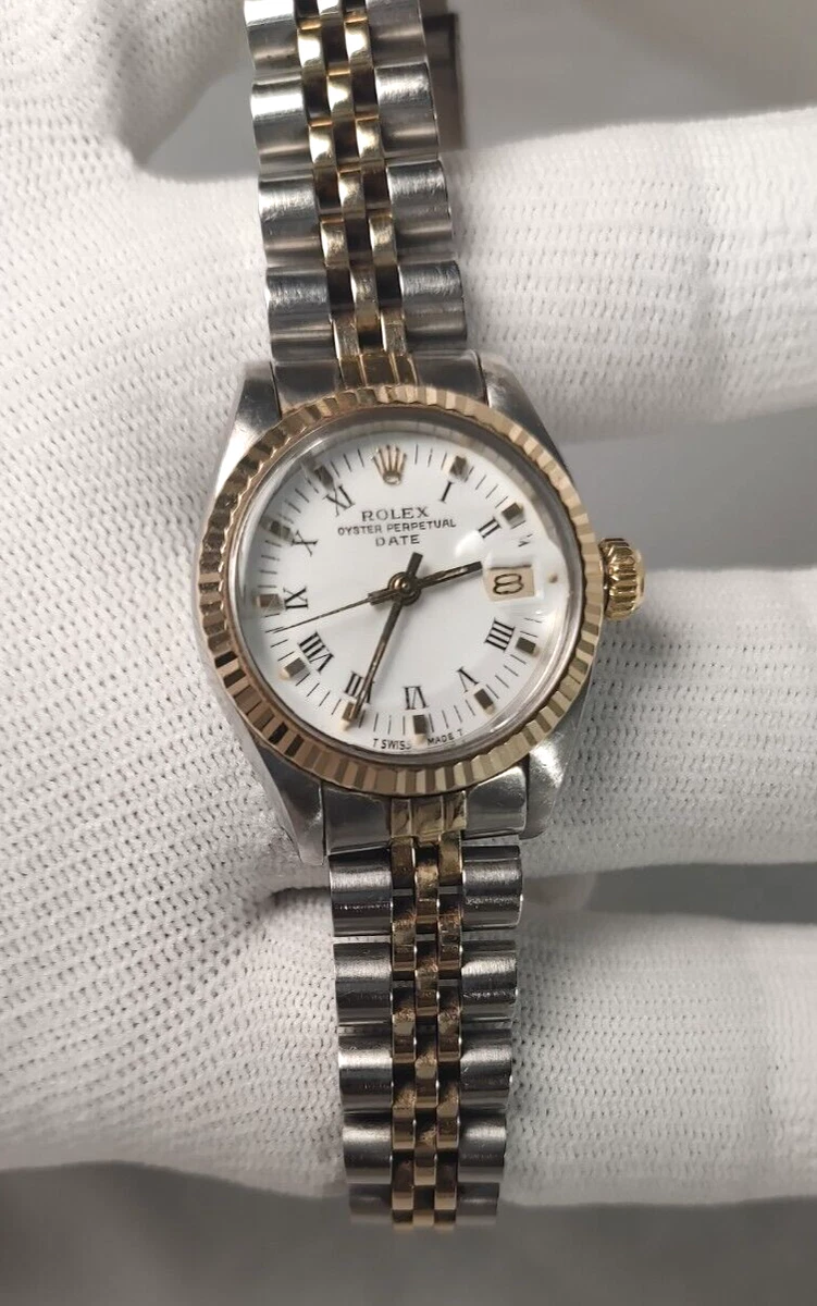 Ladies ROLEX Oyster Perpetual Datejust 2 Tone Gold Stainless