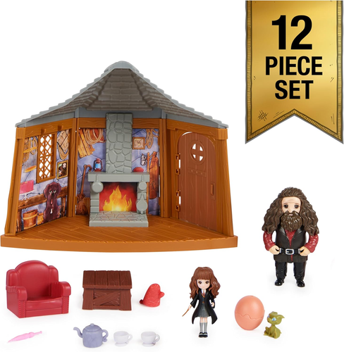 Harry Potter, Magical Minis Hagrid’S Hut Playset with 2 Figures and 9 Doll Acces - Picture 4 of 12
