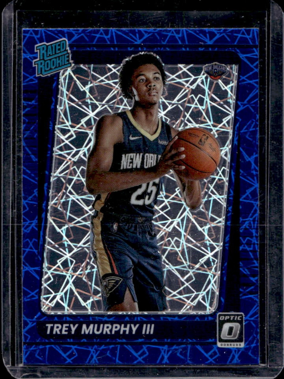 2021-22 Donruss Optic Trey Murphy III Blue Velocity Prizm RC #178 Pelicans