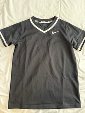 Nike Team Youth Medium Black Baseball Jersey DM3969-012 Unisex ZZ