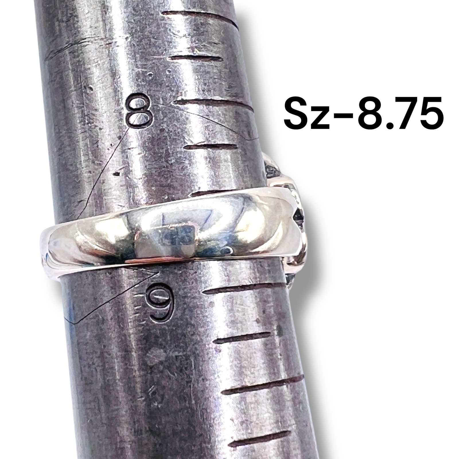 Celtic Clover Solid Sterling Silver 925 Band Ring… - image 9