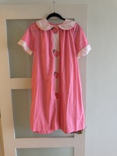 Vintage Loungees robe/housedress, pink, pocket, Sz 12