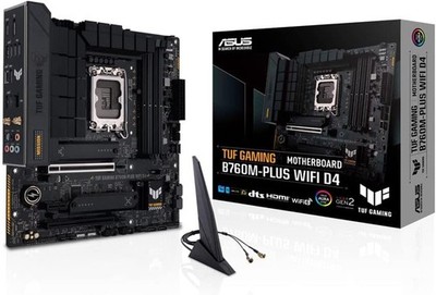 ASUS TUF Gaming Mothrboard B760M-PLUS Wifi D4 Intel LGA1700 Socket with Box