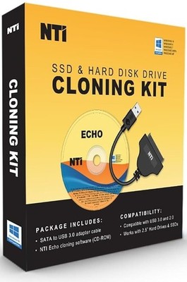 NTI Cloning Kit v6 | SSD/HDD Upgrade Software + SATA-USB Adapter | Download