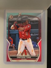 2023 Bowman Draft - Cristofer Torin #BD-148 Aqua & Pink Gradient /199 (RC)