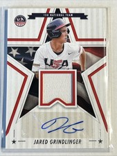 2025 USA  Stars Stripes 15U National Team Signatures Mat Jared Grindlinger Auto
