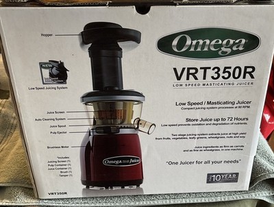 OMEGA VRT350 150W Juicer - Red