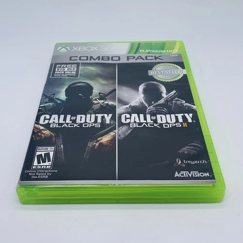 Call of Duty: Black Ops 1 & 2 Xbox 360 - CIB w/ 2-Disc Manual & 4 Inserts Tested