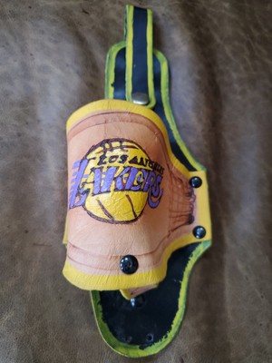 Handmade LOS ANGELES LAKERS Drink Holster!! Very Unique Find!! NBA / Beer Holder