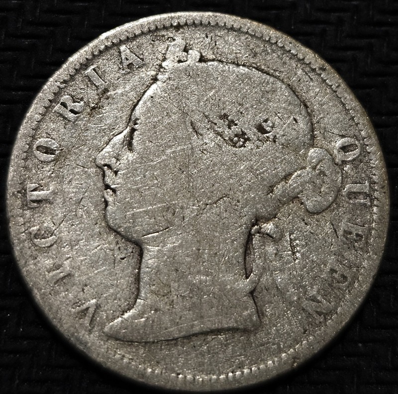 1895 British Honduras 25 Cents Silver Coin 0.925 Fine