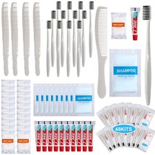 Hushee 48 Sets Personal Hygiene Kit Basic Toiletry Kit Homeless Care Package ...
