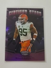 2025 Certified Stars Myles Garrett #CST-MGT Purple 115/299 Cleveland Browns