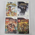 Lot Of 4 Wii Games Lego Indiana Jones & 3 Pirate Themed Games 3 Manuals GC READ⬇